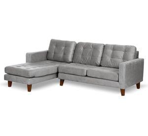 Sofá chaise izquierdo Nápoles gris Latam Home