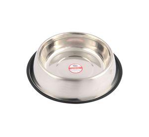 Plato mascota 23 cm antideslizante inox Pet's fun