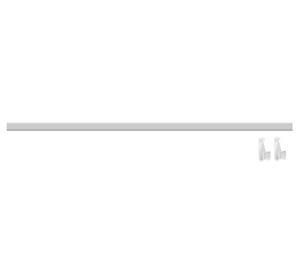 Barra clóset metal 2 ganchos para módulo 90 cm blanco