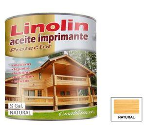 Aceite imprimante 1/4 galón café claro brillante Dynal