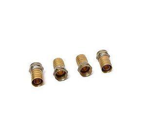 Conector rg6 cripeo a presion 4un Macrotel