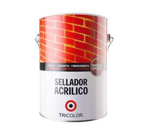 Sellador acrílico 1/4 galón transparente semi brillante Tricolor