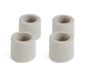 Regatón blanco 3/4'' 4 unidades Goma hogar