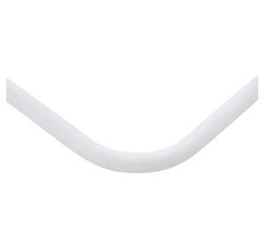 Barra cortina baño 75x75 cm angular plástificada blanco 5F