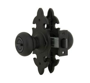 Cerradura tubular pomo baño/dormitorio negra 6044 Scanavini