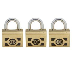 Pack 3 candados medio exterior bronce 46mm S700 Odis