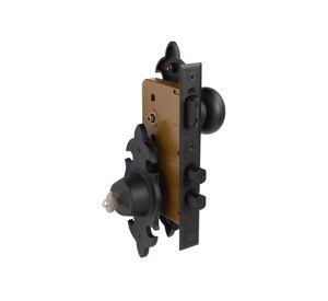 Cerradura embutida pomo acceso 6180 negro Scanavini