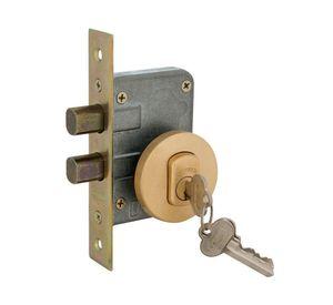 Cerrojo embutido doble 1070 Bronce satinado Scanavini