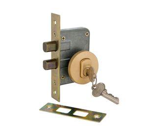 Cerrojo embutido doble 1070 Bronce satinado Scanavini