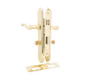 Cerradura embutida manilla baño bronce Anna Poli