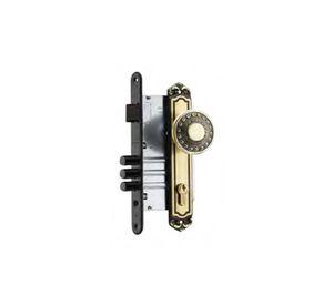 Cerradura embutida pomo acceso Barroco bronce Poli
