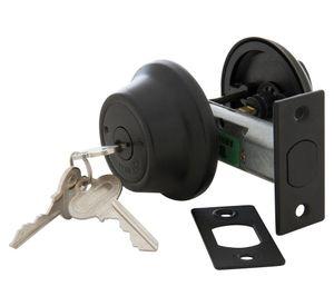 Cerrojo tubular simple 6074 negro Scanavini