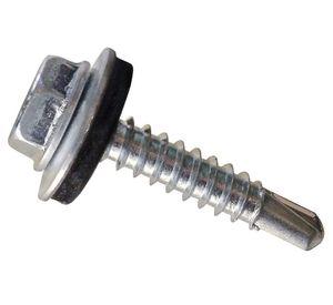 Autoperforante hexagonal con golilla 1/4x4'' 100 unidades Mamut