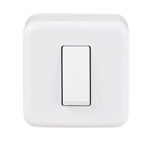 Casquete pulsador 16A G茅nesis blanco Schneider