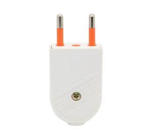 Enchufe macho 2P blanco Kalop