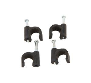 Grapas para cable coaxial color negro Macrotel