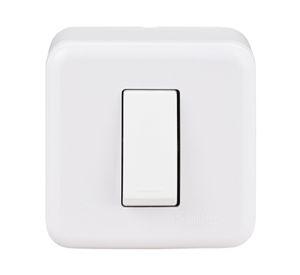 Casquete interruptor conmutador 16A Génesis blanco Schneider