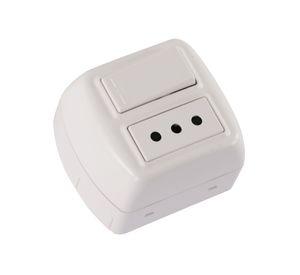 Interruptor+enchufe 10 a con casquete modus plus Bticino