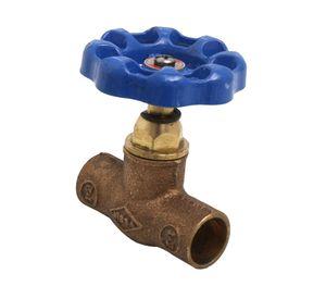 Llave de paso compacta 1/2''so azul Nibsa