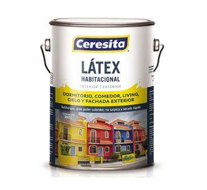 Látex 1 galón habitacional blanco mate ceresita