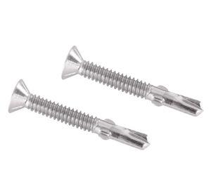Tornillo 10-24 x 1.7/16'' winger madera metal plana x100 unidades Imporper