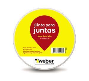 Cinta para juntas yeso cartón 5 cm x 152 m weber.