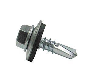 Tornillo autoperforante hexagonal con golilla goma 12x3/4'' Imporper