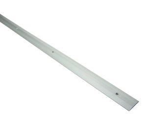 Cubrejunta aluminio plata con tornillo 1 mt Idaf