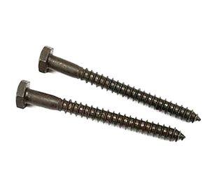 Tornillo Tirafondo 1/4 x 3''pavonado 2 unidades Imporper.