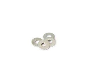 Golilla plana calibrada 1/4'' zincada 4 unidades Imporper