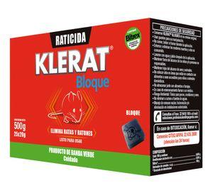 Raticida bloque parafinado profesional roedores 500 g