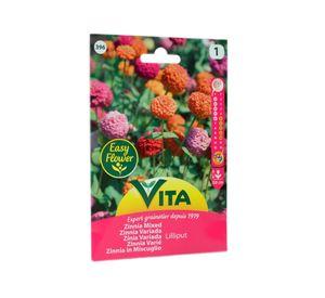 Semilla corriente zinnia lilliput variada desinfectada x2 g vita