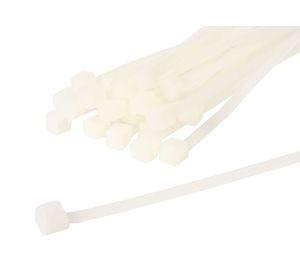 Amarra cable 100 x 2,5 mm 25 unidades transparente Mec