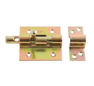 Picaporte base recta 70 mm candado zincado Lioi