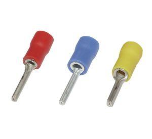 Terminal aislado pin macho rojo 2 mm Mec