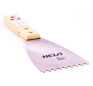 Espátula de acero 60 mm dentada Hela
