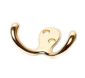 Gancho percha doble 48 mm bronceado Lioi