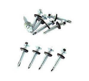 Autoperforante hexagonal con golilla 12 mm x 1 1/2'' 10 unidades Easy Fix