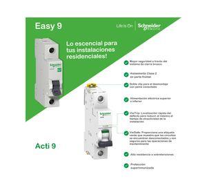 Interruptor termomagnético 10A Easy 9 Schneider.