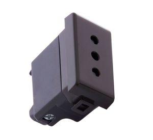 Modulo toma de corriente 2 p+t 10 a  250 v gris Bticino