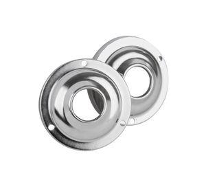 Set flanche 19 mm barra baño cromado recto 2 unidades metalhsa