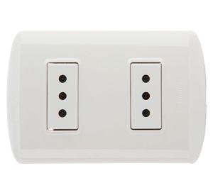 Toma corriente doble 10 a modus blanco Bticino