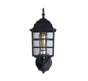 Farol pared 1L E27 negro