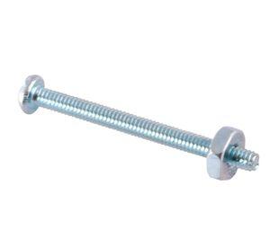 Perno ranura combinado con tuerca 1/8''x1 1/2'' acero galvanizado Imporper