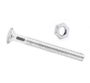 Perno cabeza plana 3/16'' x 2'' con tuerca blister 5 unidades Imporper