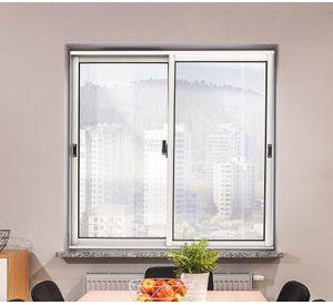 Ventana Aluminio 121x100 cm Corredera Curva Mate