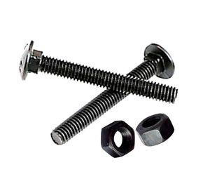 Perno Coche 5/16 x 3 1/2'' pavonado con tuerca 4 unidades Imporper