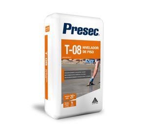 Mortero nivelador de piso rápido 25 kg T-08 Presec.