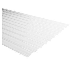 Premium 0,7x810x2500 mm policarbonato transparente ondulado Femoglas