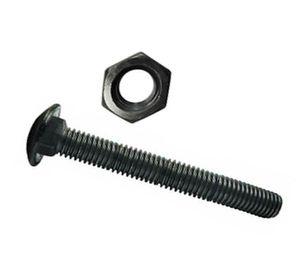 Perno Coche 5/16 x 6'' pavonado con tuerca 4 unidades Imporper